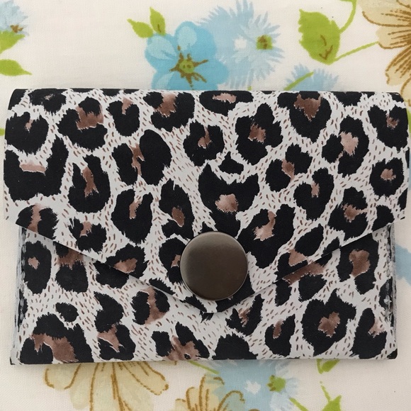 Hand Crafted Handbags - Hand Crafted Leopard Print Wallet